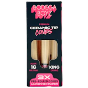 Bodega Boyz - Ceramic Tip Cone 3pk Brown