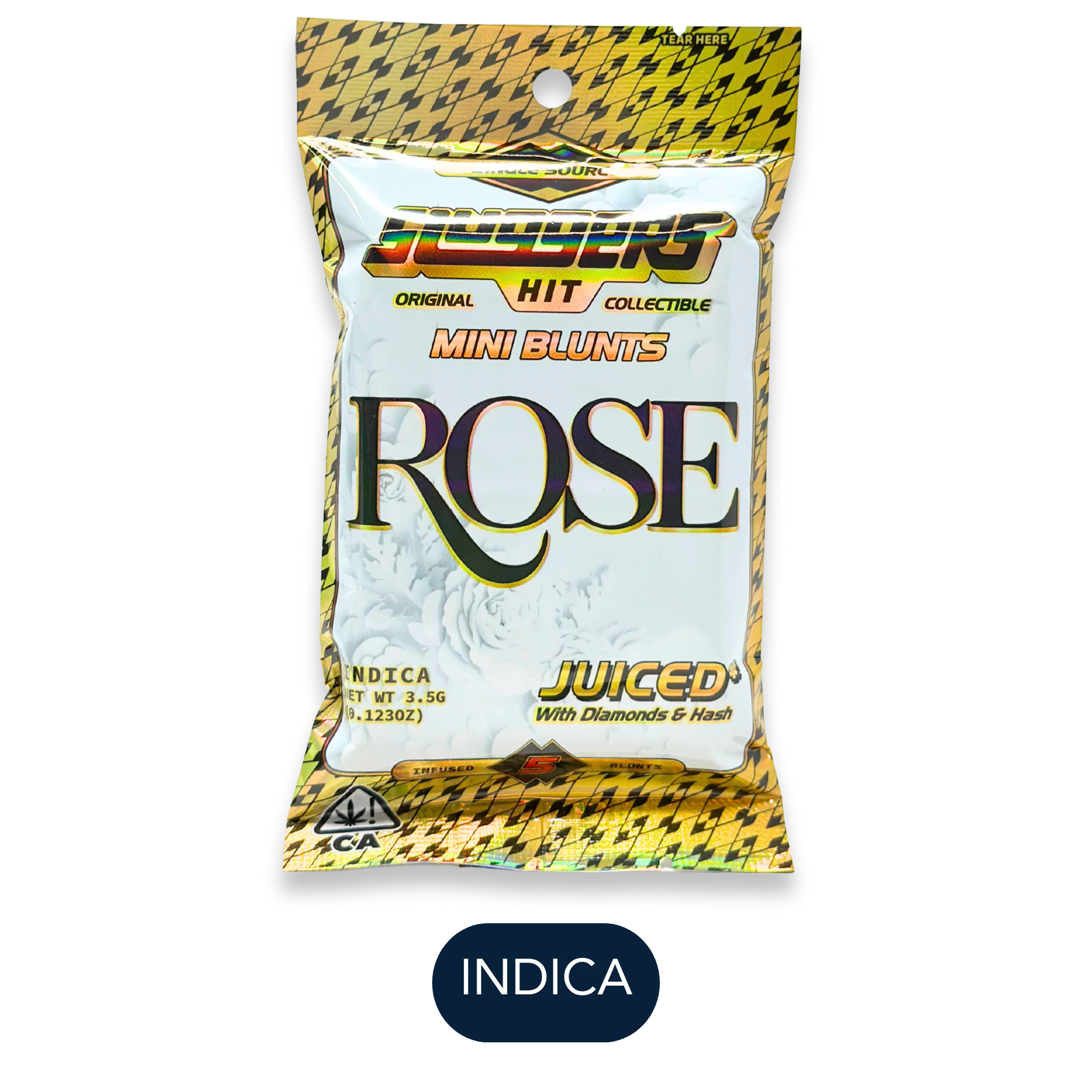 Sluggers - Sluggers - Hash Diamonds - Rose - Infused Blunt Pack - 5pk - 3.5g Main Image