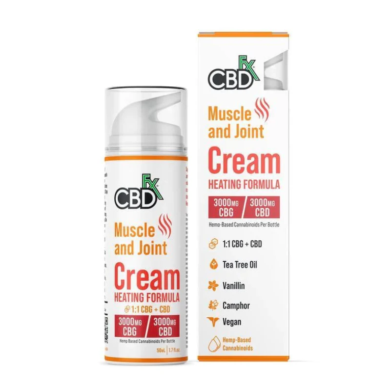 CBDfx - CBD FX | Muscle & Joint Cream | 3000mg CBD | 3000mg CBG Main Image