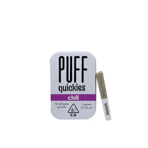 PUFF - Cookie Face | Quickies Chill (10pk) Prerolls | Puff