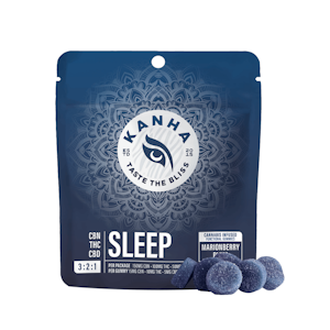 Kanha Edibles - 300mg 3:2:1 CBN:THC:CBD Sleep Marionberry Plum Gummies (15mg CBN, 10mg THC, 5mg CBD - 10 pack) - Kanha