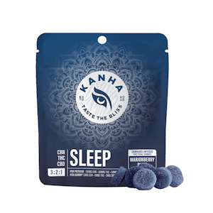 Kanha Edibles - 300mg THC:CBN:CBD Sleep Gummies (15mg CBN, 10mg THC, 5mg CBD - 10pack) - Kanha