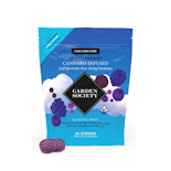 300mg THC:CBN:CBD 1:1:1 Snoozeberry Gummies (5mg THC, 5mg CBN, 5mg CBD - 20 pack) - Garden Society