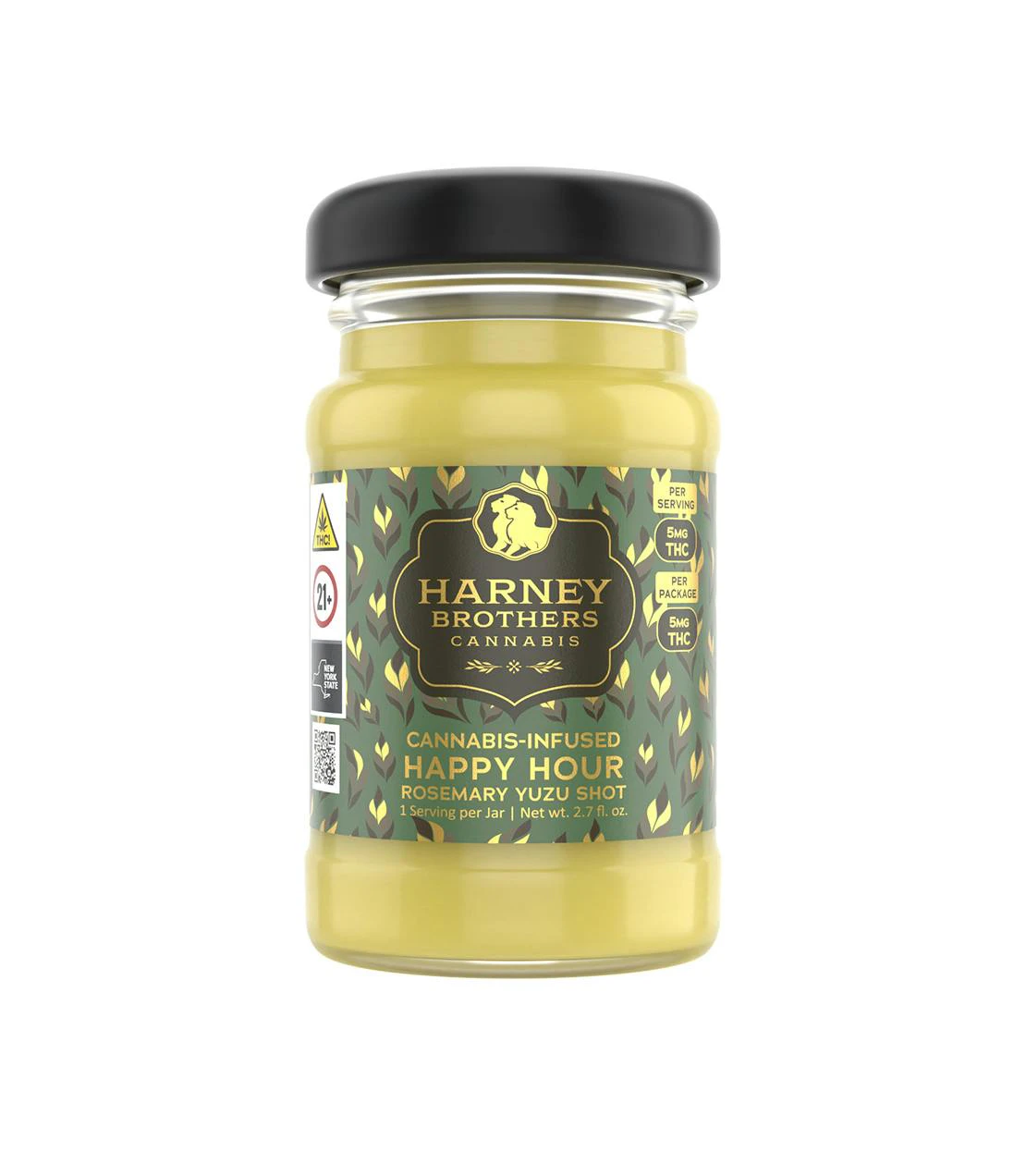 Harney Brothers Cannabis - Happy Hour Rosemary Yuzu | Drink | 10mg | Harney Brothers Main Image