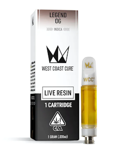 West Coast Cure - WCC - Legend OG - Full Gram Live Resin