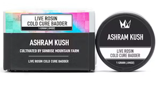 West Coast Cure - Ashram Kush Live Rosin Cold Cure Badder 1g