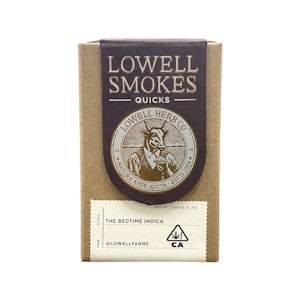 LOWELL HERB CO - LOWELL QUICKS: THE BEDTIME INDICA 3.5G PRE-ROLL 10PK