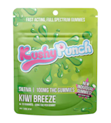 KUSHY PUNCH: Kiwi Breeze Flavor - Sativa 100mg Full Spectrum Edible Gummy