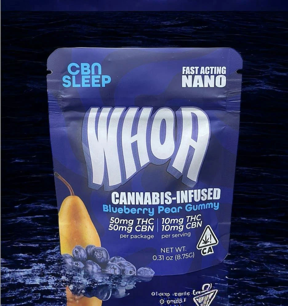 Whoa - WHOA | Blueberry Pear CBN Gummy - Bite, Sleep Aid (1:1 50mg:50mg) Main Image