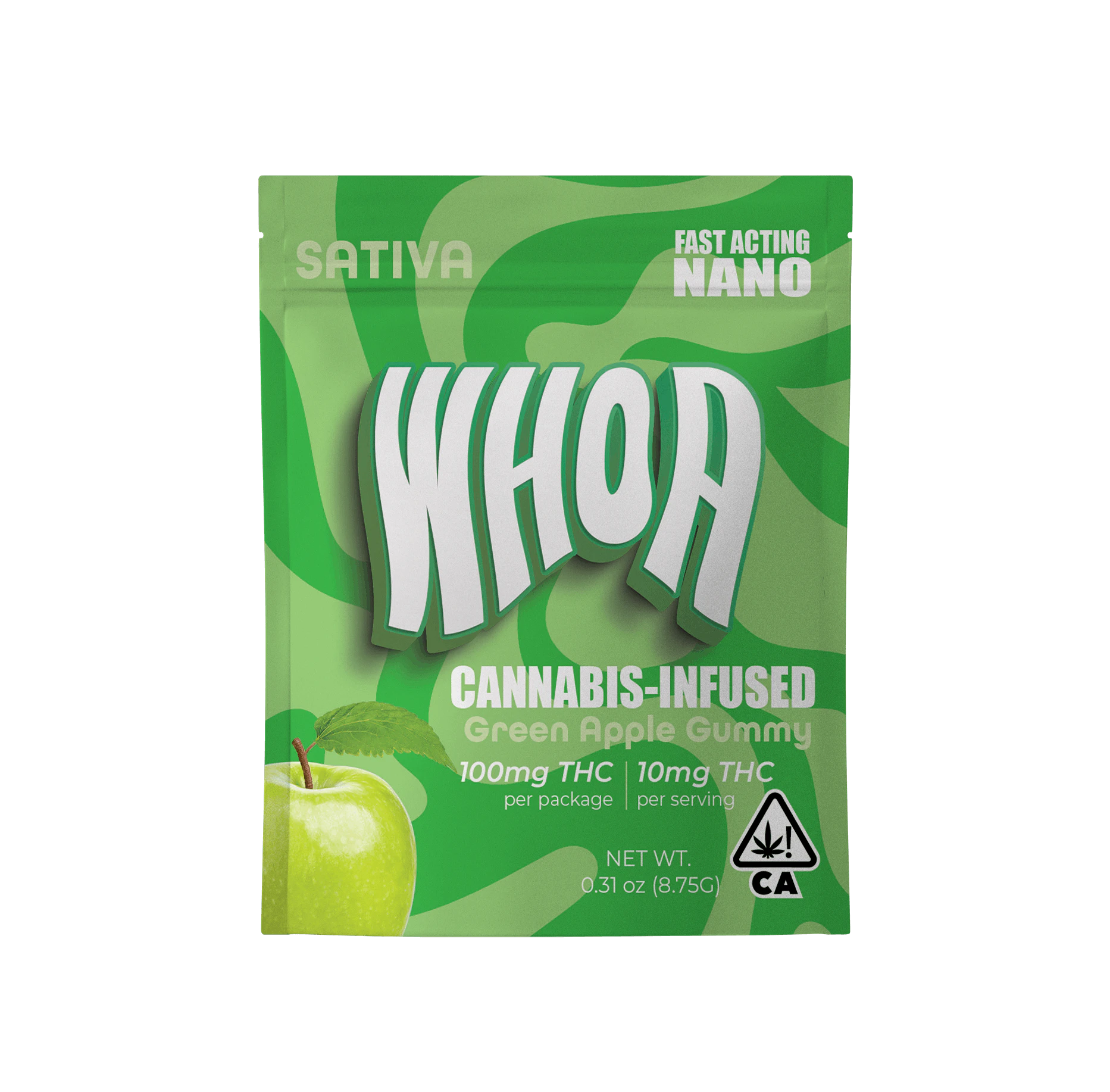 Whoa - Whoa - Edible - Single - Green Apple - 100MG Main Image