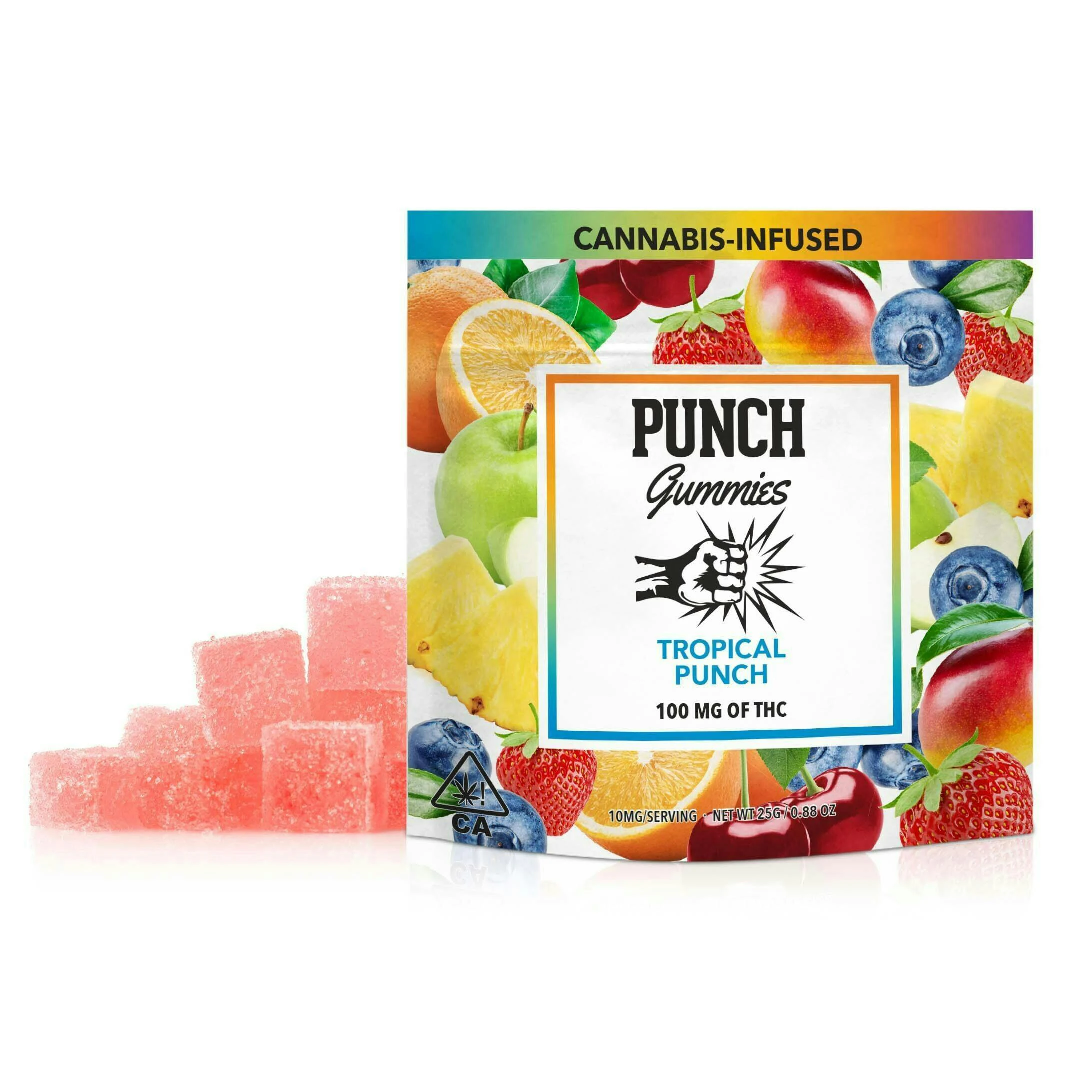 Punch Edibles & Extracts - PUNCH - Gummies - PEACH MANGO 100mg (H) Main Image