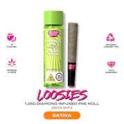 Bodega Boyz | Sour Apple | Loosies Diamond Infused Preroll | 1.25g | 1 Ceramic Pre-Roll | Sativa