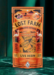 LOST FARM - Lost Farm - Tangerine X Sunset Sherbert - 100mg Live Resin Chews