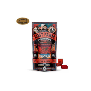 KIVA - Blood Orange (Chem Dog)  | Lost Farm Chews 100mg | Kiva