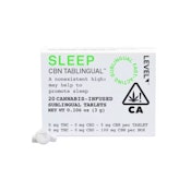 Sleep Tablingual | 5mg CBN Tablet (20pk) 100mg (I) | LEVEL
