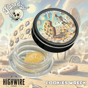 Stoned To The Bone Live Hash Rosin Cookie Wreck 1g