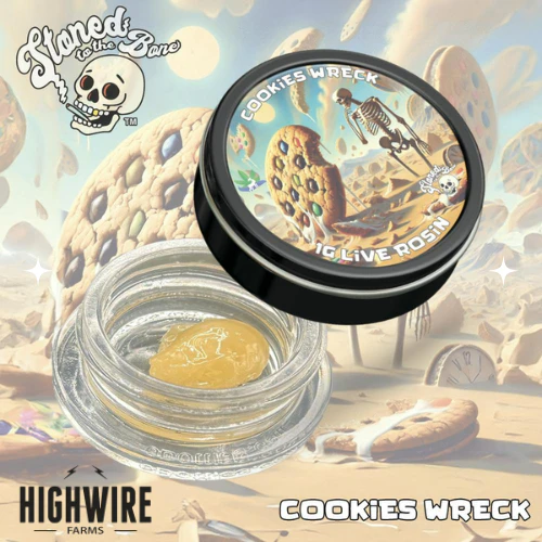 Stoned to the Bone - Stoned To The Bone Live Hash Rosin Cookie Wreck 1g Main Image