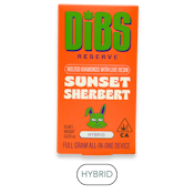 DIBS Reserve - Diamonds/Live Resin - Sunset Sherbert - RTU - 1.0g