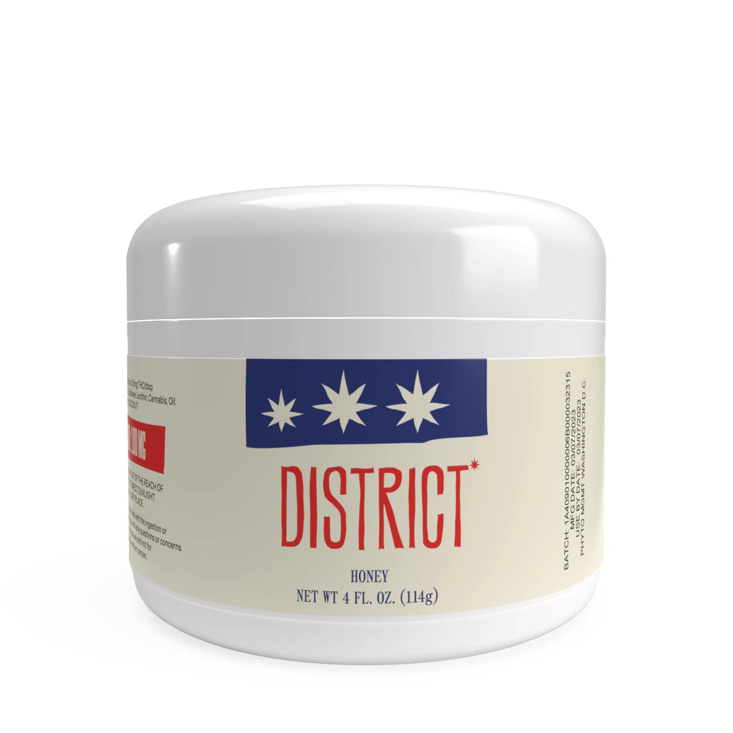 District Cannabis - THC - Infused Honey - 350mg Total - Edibles Main Image