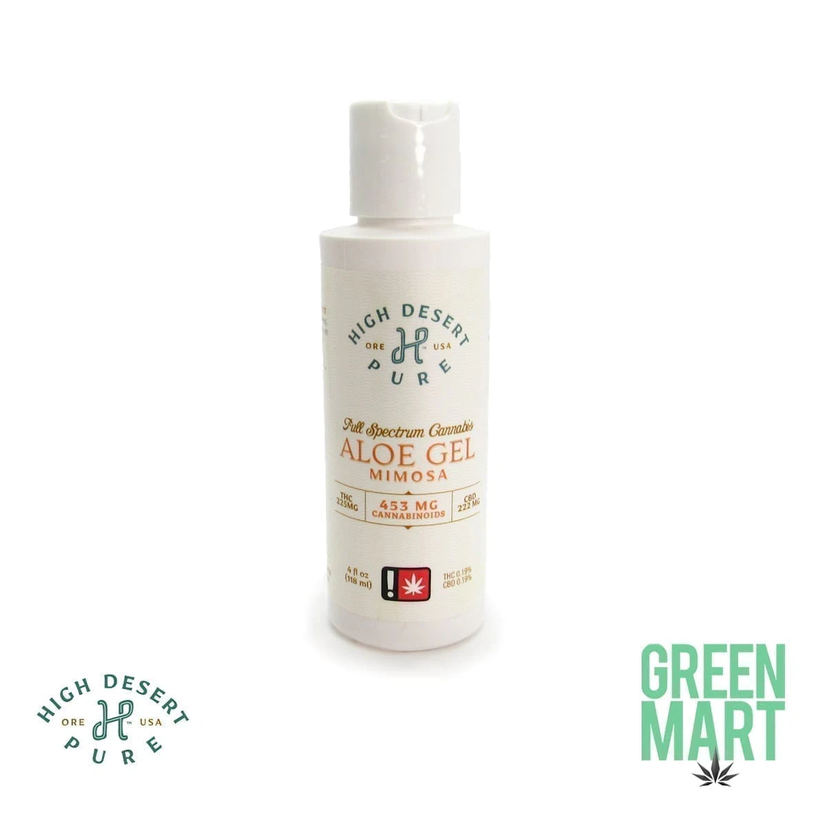 High Desert Pure - Mimosa Aloe Gel 1:1 600mg  - High Desert Pure Main Image
