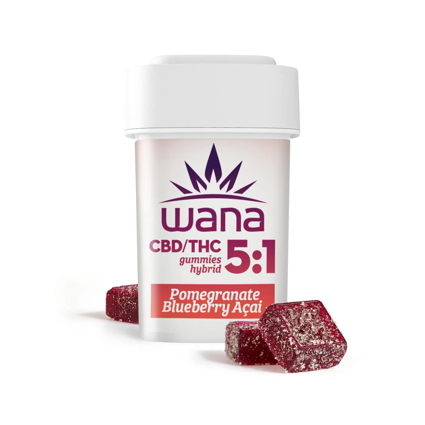 Wana Edibles - Pomegranate Blueberry Acai 5:1 [20 pack] 100mg Main Image
