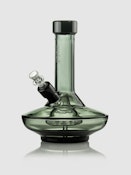 GRAV - Small Wide Base Water Pipe in Smoke with Black Accents