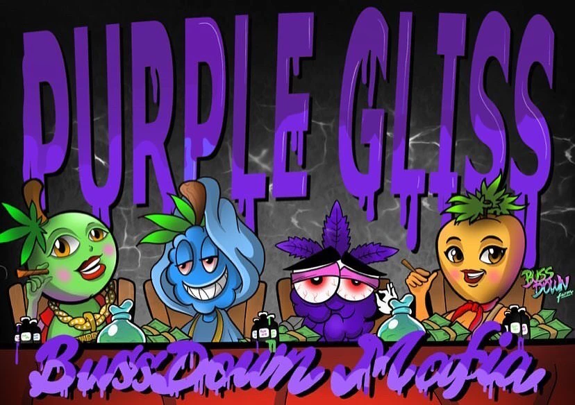 Purple Gliss - Flavas - Purple Gliss Mango - Infused Syrup - 1000MG Main Image