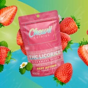 Chewii | The Licorice Strawberry Bricks | 200 mg Fast Acting Gummies