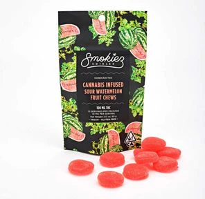SMOKIEZ - [Smokiez] Fruit Chews - 100mg - SOUR Watermelon (H) Main Image
