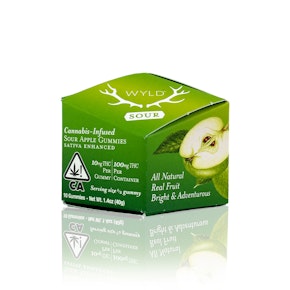 WYLD - Edible - Sour Apple - Gummies - 100MG