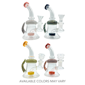 Glass - Water Bong Rig W/ Horn V6