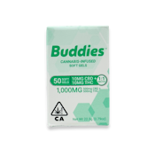 Buddies - CBD/THC 1:1 10mg/10mg  - Capsules - 50ct - 1000mg