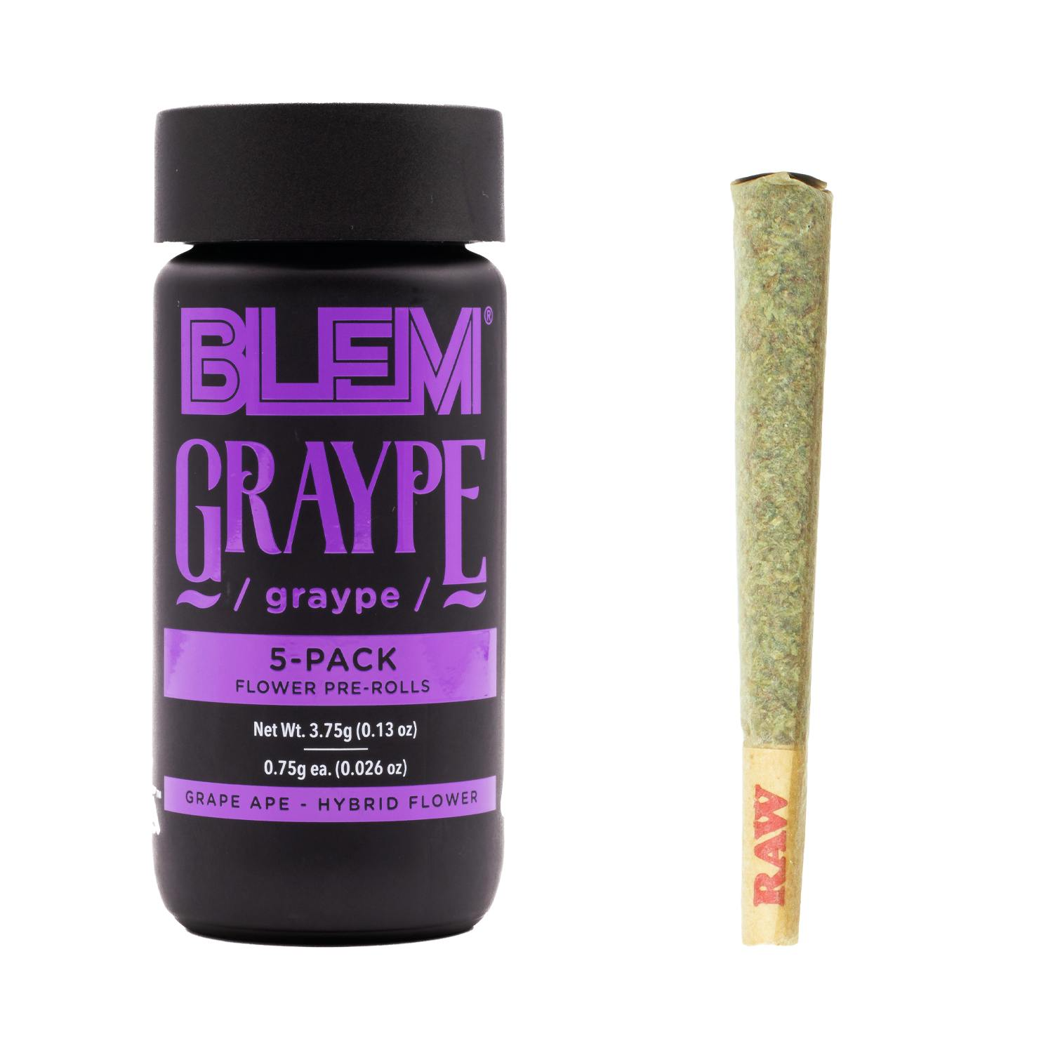 GRAYPE - 5PK | PREROLL | 3.75G