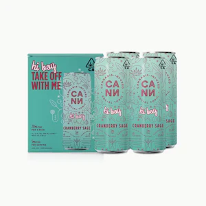 CANN - [CANN] THC Drink 4 PACK - 5mg - Cranberry Sage