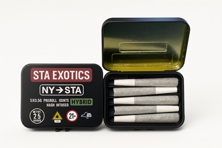 Slap That Ass - Sugar Runtz -Hybrid- 18.73% THC | 2.5g 5pk (Hash Infused Pre-Rolls) | Slap That Ass    -p1 back