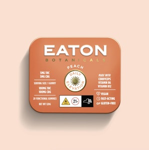 EATON BOTANICALS - Eaton Botanicals | Edible | Gummies - Peach Daily Elevation | 100mg  20