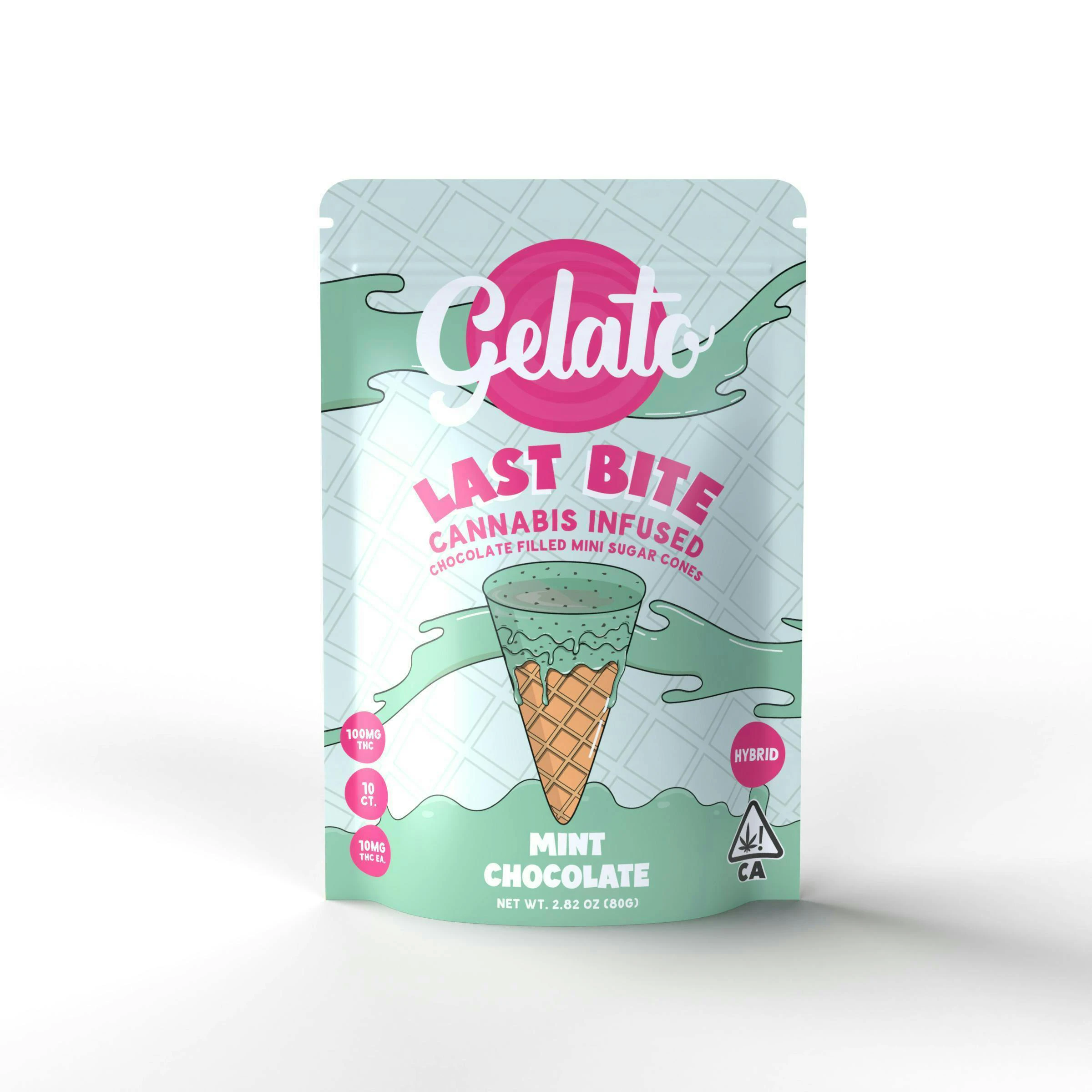 Gelato - Gelato - Last Bites Mint Chip Chocolate Mini Cones 200mg Main Image