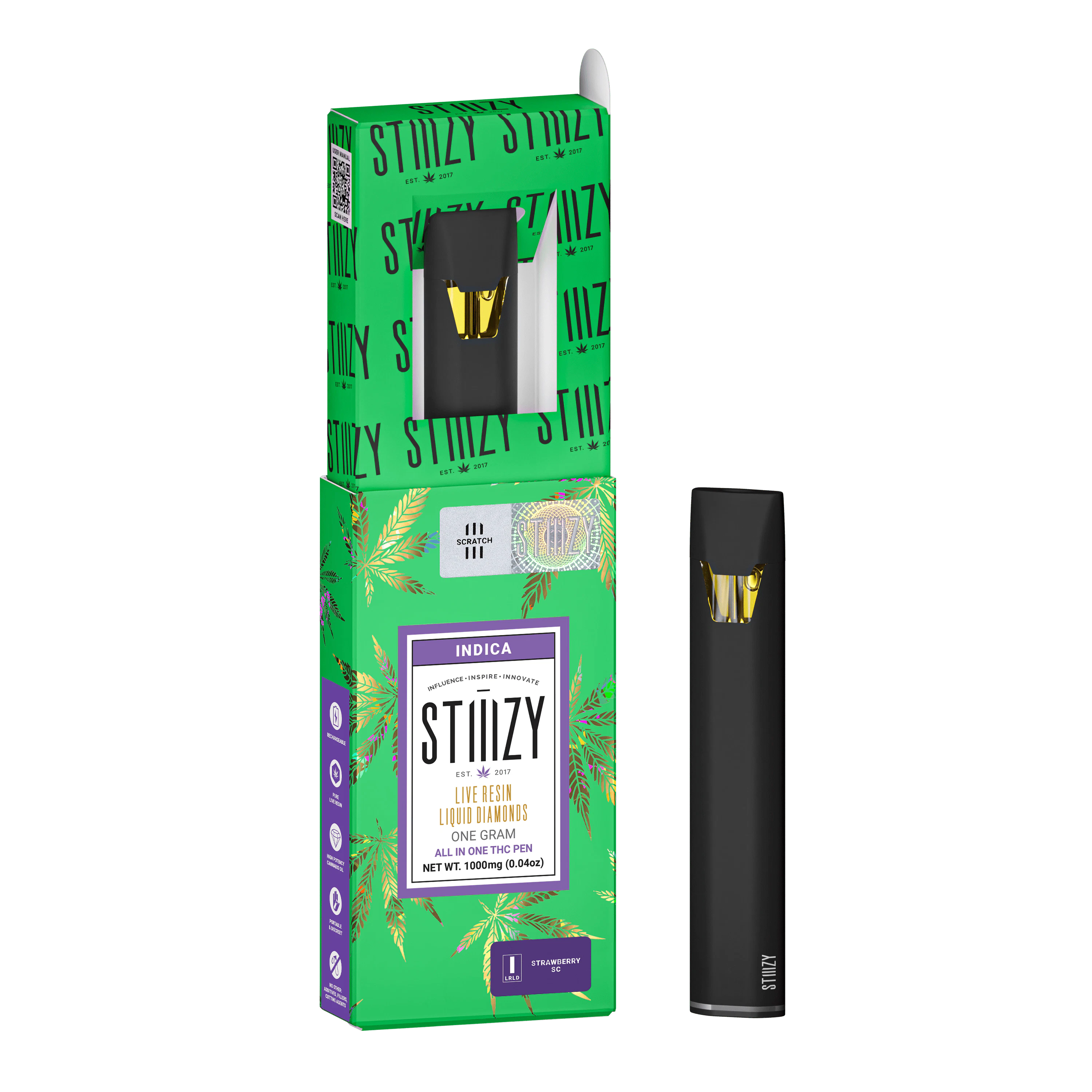 STIIIZY - Stiiizy - STRAWBERRY SHORTCAKE LQD All-In-One (I) 1g Main Image