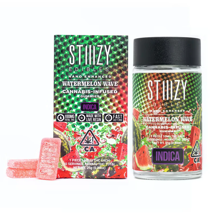 STIIIZY - Stiiizy - Watermelon Wave - 100mg Gummies - 10pk Main Image