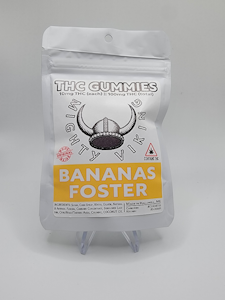 Bananas Foster - 100mg THC Gummies - Mighty Viking