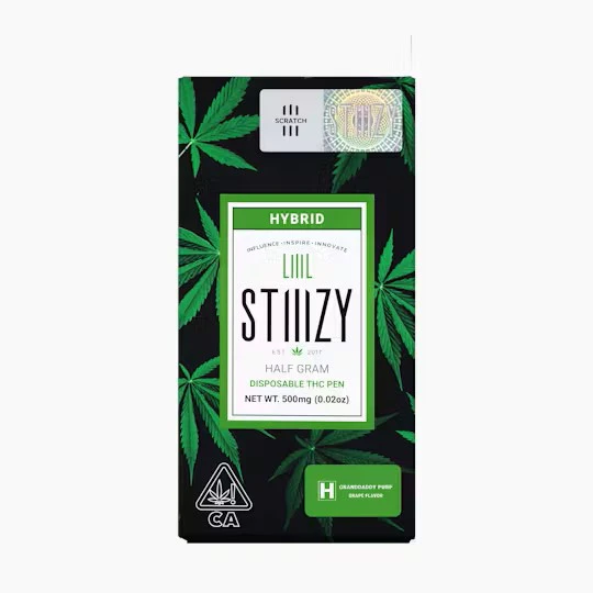 STIIIZY - STIIIZY Granddaddy Purp .5g Disposable Main Image