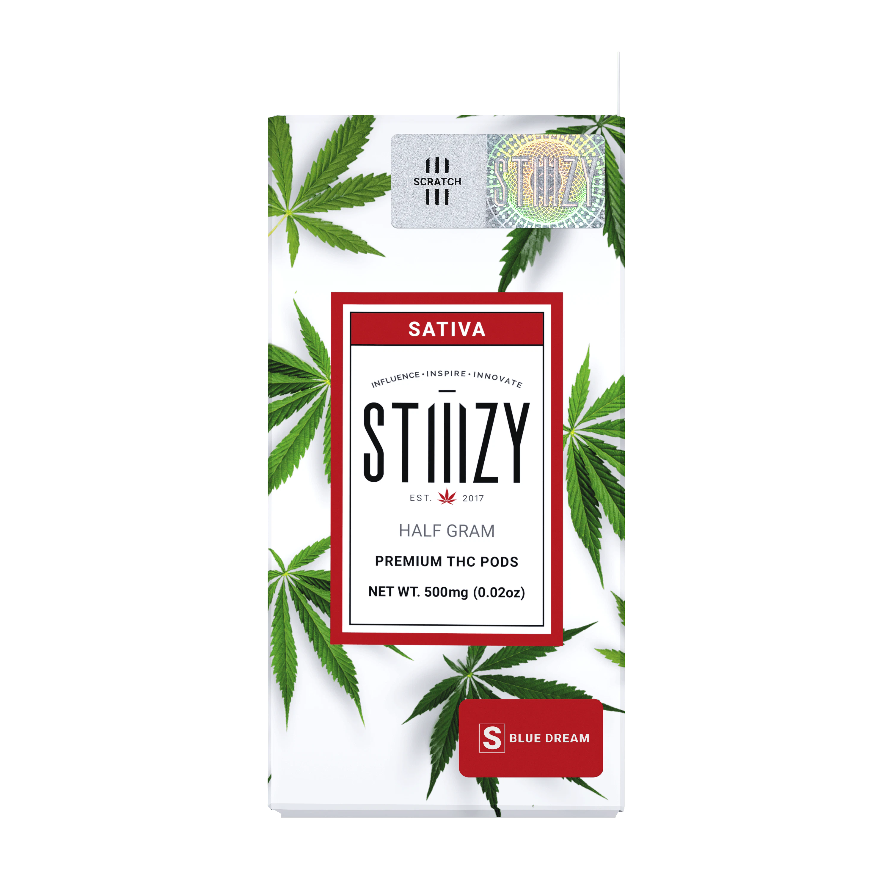STIIIZY - Vape Cartridge - BLUE DREAM .5G Original THC Pod - STIIIZY Main Image