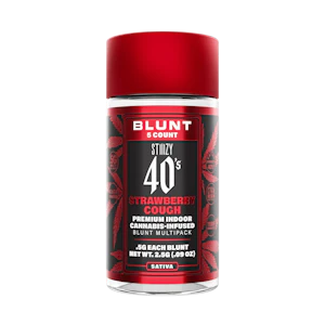 Stiiizy - STIIIZY .5G 40's Infused Mini Blunt 5 Pack STRAWBERRY COUGH