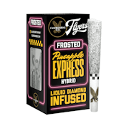 Claybourne Co. - 2.5g - 5ct Flyers Frosted Infused Pre Rolls - Pineapple Express