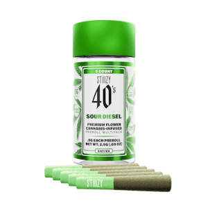STIIIZY - Stiiizy - 5pk Infused Prerolls - Sour Diesel
