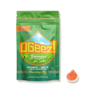 OGeez! | Happy Balance | Strawberries and Cream 1:1 THC/CBD | 10pk/100mg