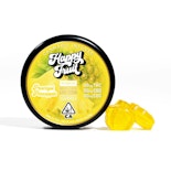 HAPPY FRUIT: PEACEFUL PINEAPPLE 1:1:1 CBD CBG ROSIN GUMMIES 100MG