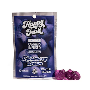 HAPPY FRUIT - Happy Fruit - Edibles - Gummies - Huckleberry Dream - 100MG