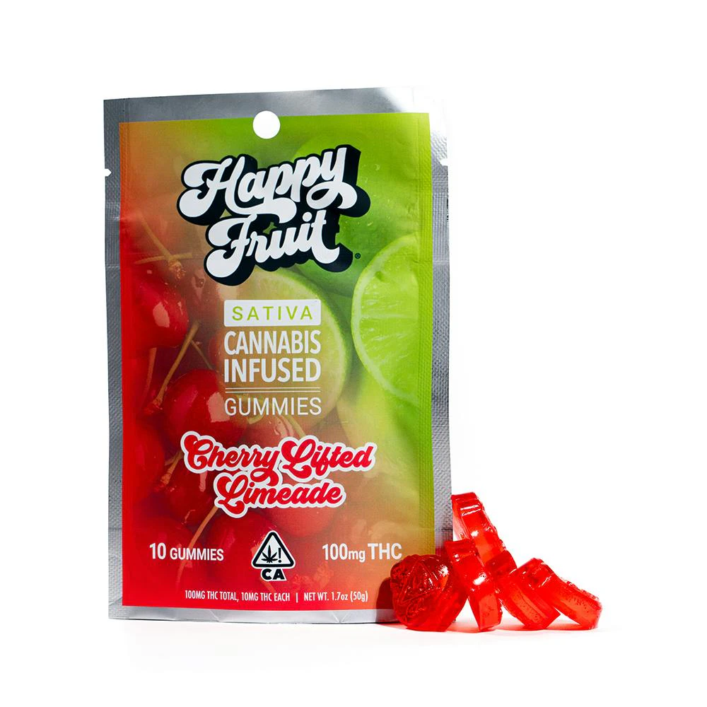 Happy Fruit - Happy Fruit - Edibles - Gummies - Cherry Lifted Limeade - 100MG Main Image