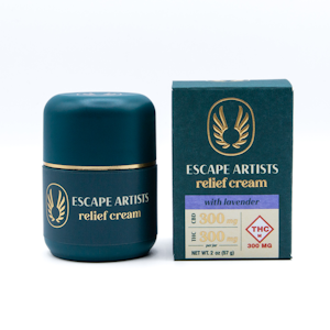 ESCAPE ARTISTS - ESCAPE ARTIST LAVENDER 1:1 RELIEF CREAM 300MG 2OZ